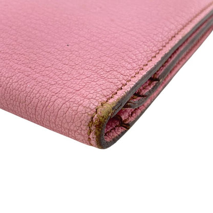 Hermes Long Wallet Bifold Bearn Souffle Long Wallet Pink Ladies