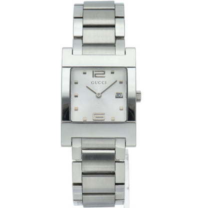 Gucci Square Mens Watch 7700 M SS Mens Watch Silver Polished