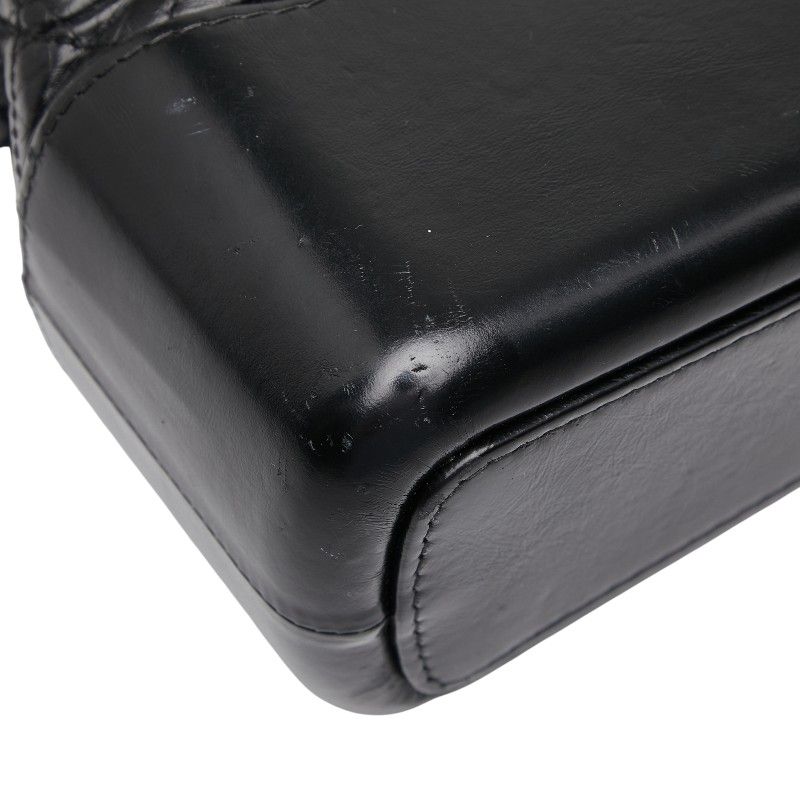 Chanel Gabriel De Chain Shoulder Bag Black Leather Women's