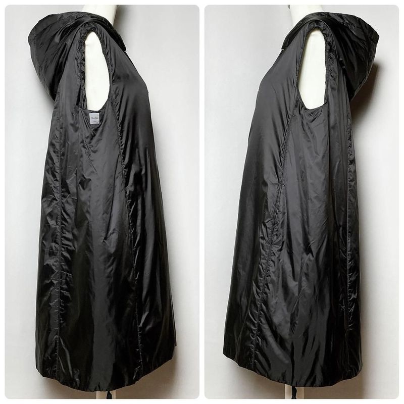 Max Mara Maxmara the Cube Green GI Hooded Gilet Down Hoodie