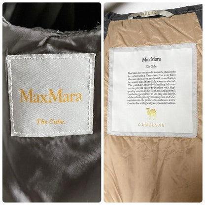 Max Mara Maxmara the Cube Green GI Hooded Gilet Down Hoodie