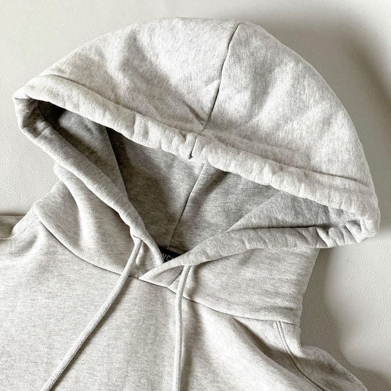 Balenciaga Logo Hoodie Gray Xs