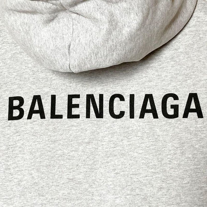 Balenciaga Logo Hoodie Gray Xs