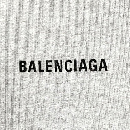 Balenciaga Logo Hoodie Gray Xs