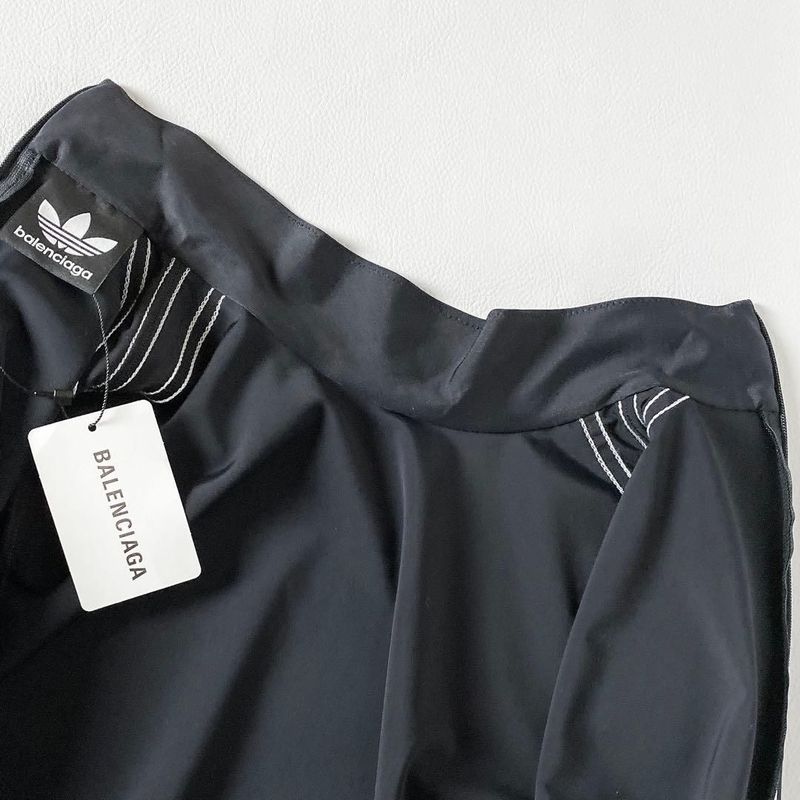 Balenciaga Adidas Long Sleeve Dress Black