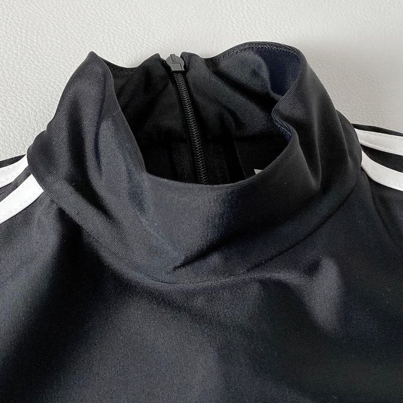 Balenciaga Adidas Long Sleeve Dress Black