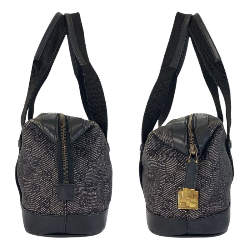 Gucci Black Gold Hardware GG Canvas 92734 Handbag Tote Bag Ladies 600008