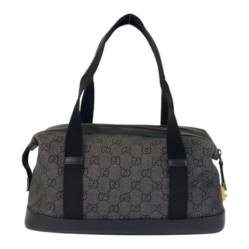Gucci Black Gold Hardware GG Canvas 92734 Handbag Tote Bag Ladies 600008