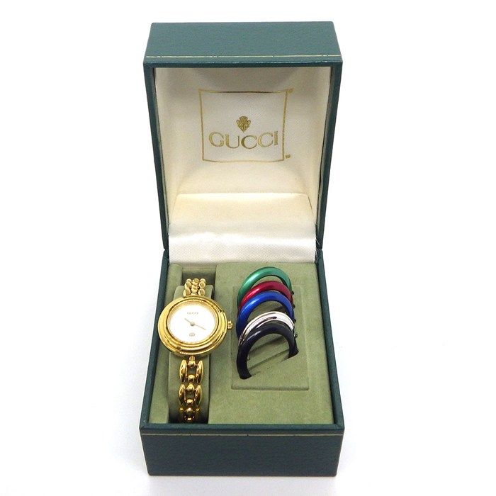 Gucci Watch Change Bezel 11 12 Multicolor Bezel All 6 Colors White Dial