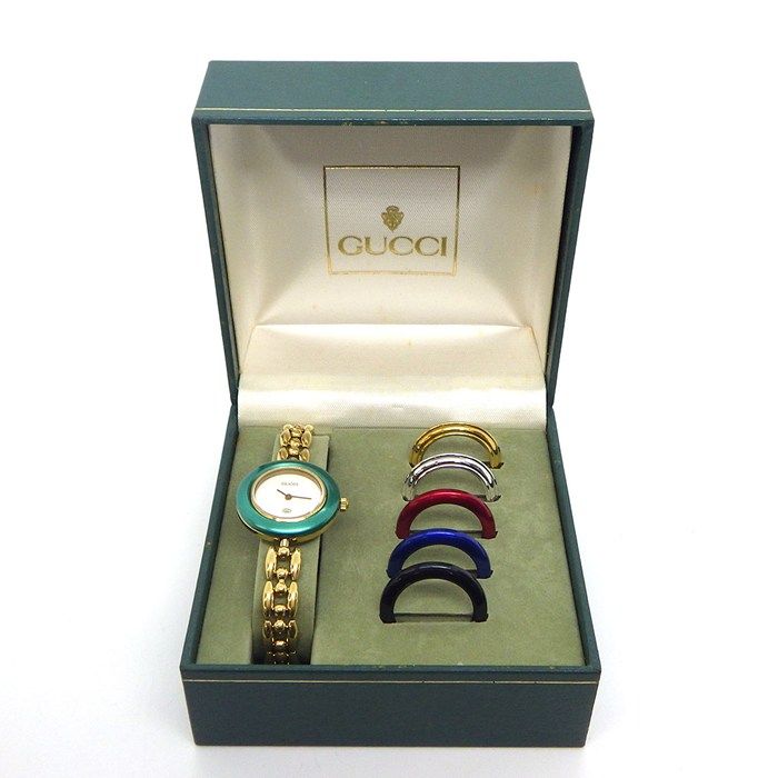 Gucci Watch Change Bezel 11 12 Multicolor Bezel All 6 Colors White Dial