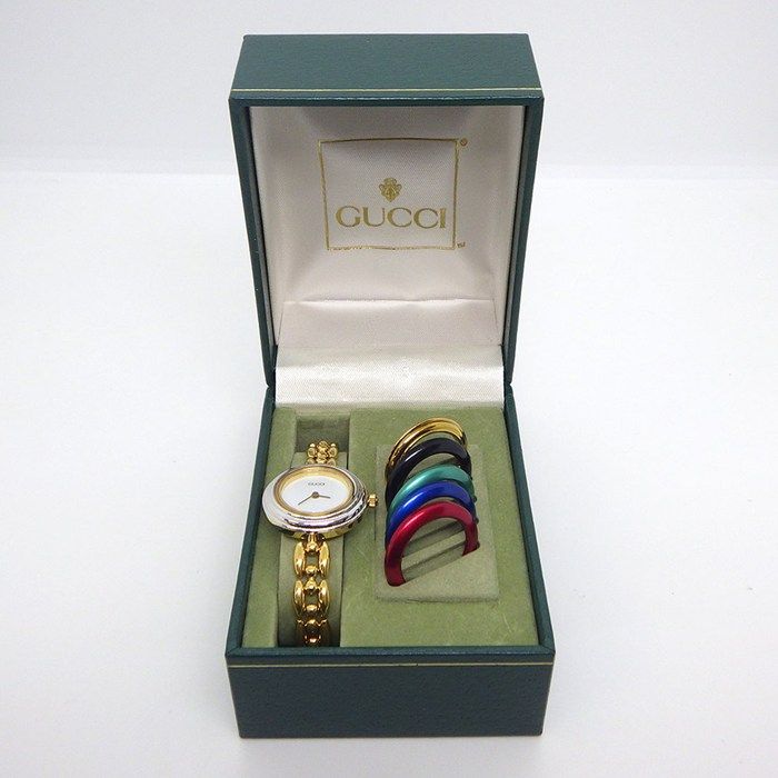 Gucci Watch Change Bezel 11 12 2 Multicolor Bezel All 6 Colors White Dial