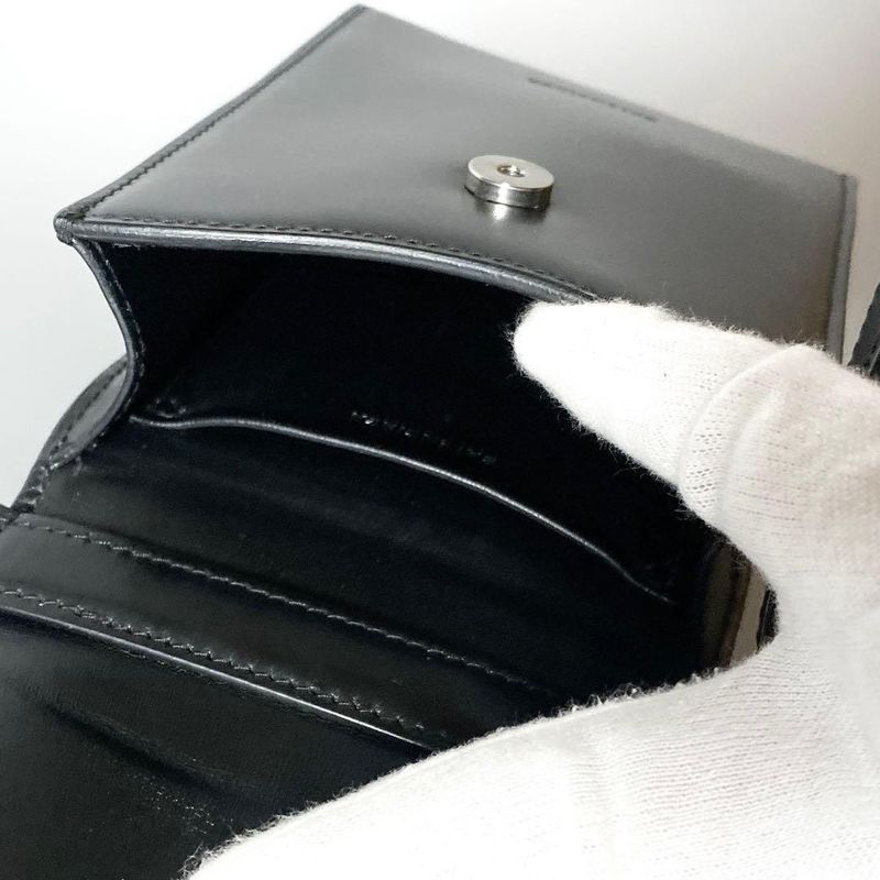 Balenciaga Leather Shoulder Bag Smartphone Black