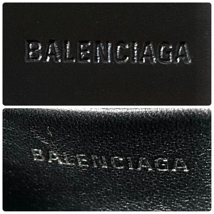 Balenciaga Leather Shoulder Bag Smartphone Black