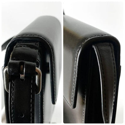 Balenciaga Leather Shoulder Bag Smartphone Black