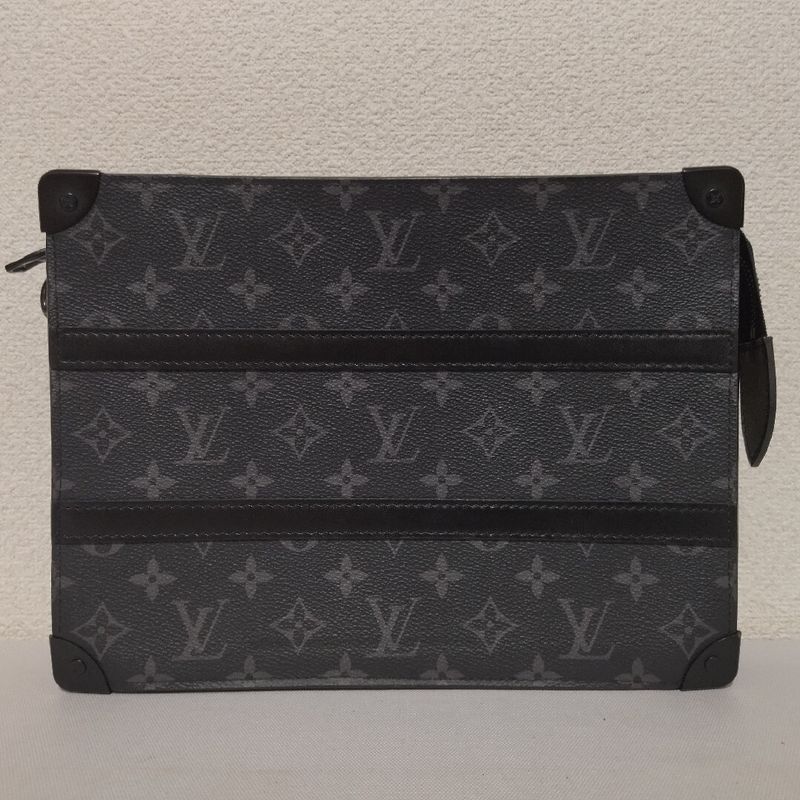 Louis Vuitton Monogram Eclipse Trunk Pochette Clutch