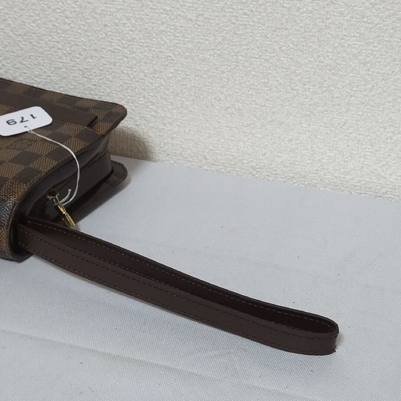 Louis Vuitton Saint Damier Clutch Brown