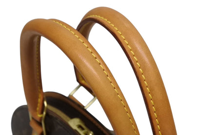 Louis Vuitton Ellipse PM Handbag Monogram Vachetta Leather Brown Gold — view 6