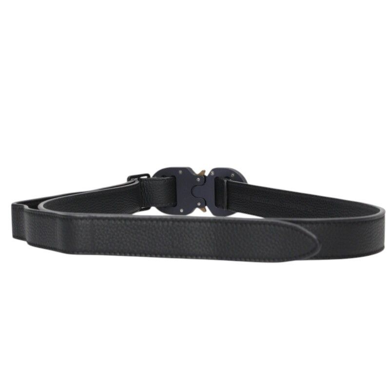 Dior 23-ma-0169 CD Roller Coaster Buckle Leather Belt Men's 120