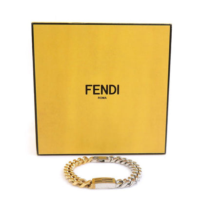 Fendi Chain-Link Gold and Silver Bracelet
