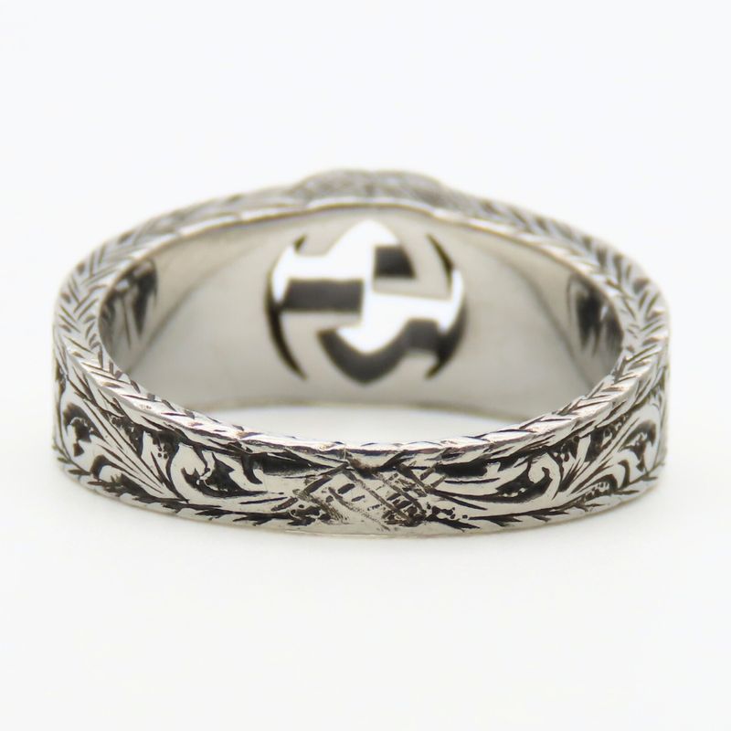 Gucci Ring Interlocking Arabesque 13 Silver 925 Approx 5.4 g Silver