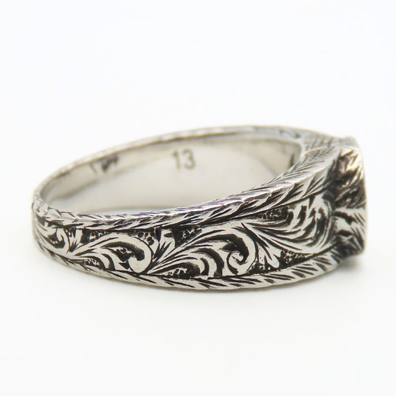 Gucci Ring Interlocking Arabesque 13 Silver 925 Approx 5.4 g Silver