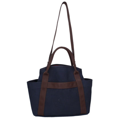 Hermes Sac Depan Sage Groom Canvas 2-Way Handbag