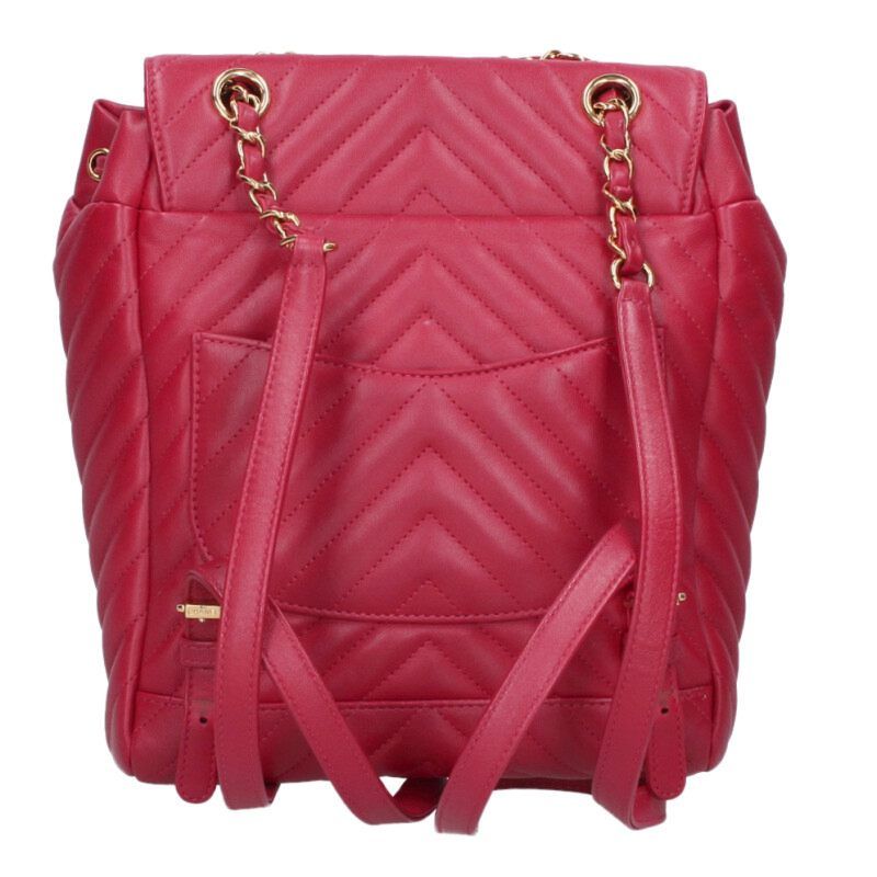 Chanel Chevron Lambskin Backpack