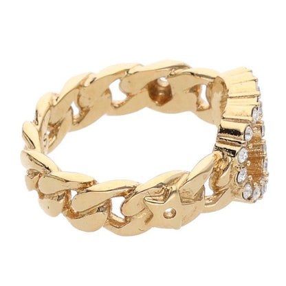 Dior Christian Clair D Lune Cles Rudy Rhinestone Ring