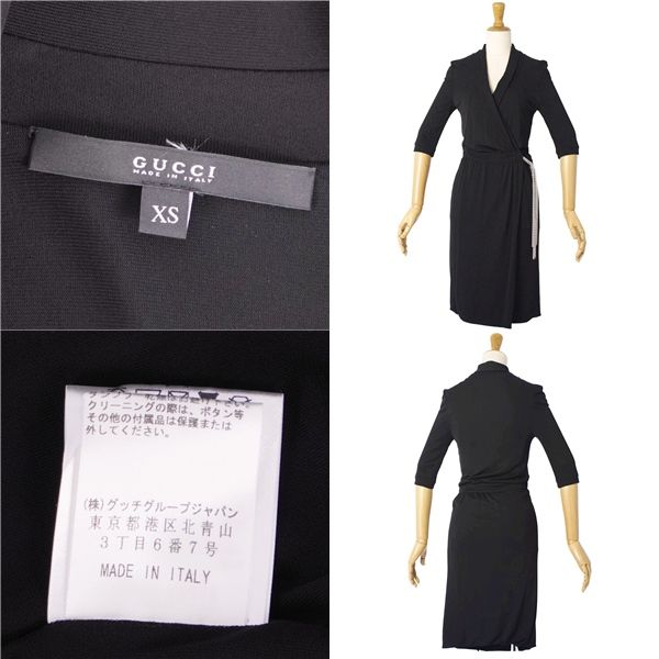 Gucci Dress Half Sleeve Rayon Jersey Chain Top