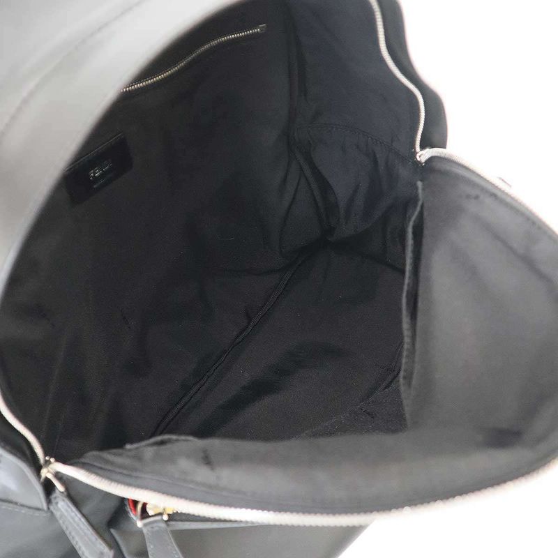 Fendi Monster Bugs Nylon Leather Backpack Black