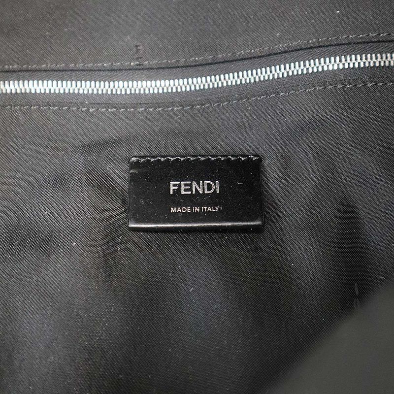 Fendi Monster Bugs Nylon Leather Backpack Black