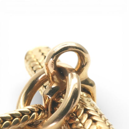 Hermes Chaine D'ancre Trece Bracelet Bangle Calf Gold