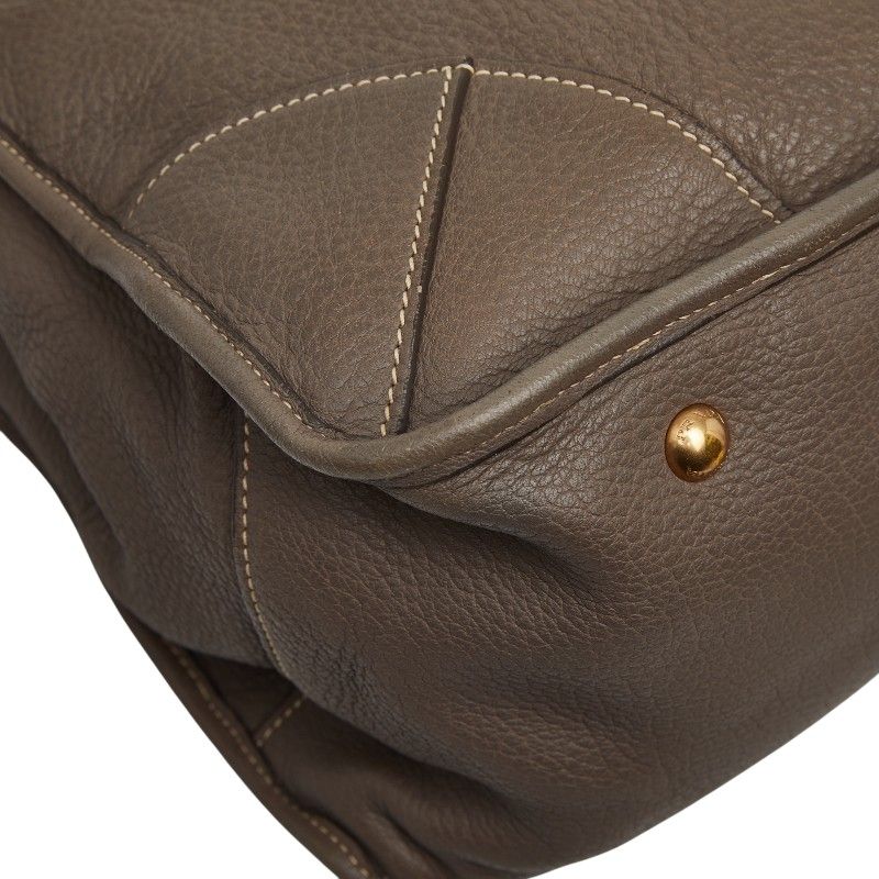 Prada Tote Grey Leather