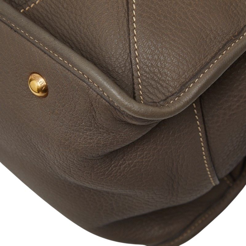Prada Tote Grey Leather