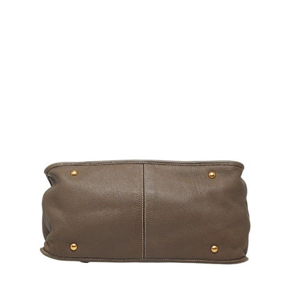 Prada Tote Grey Leather