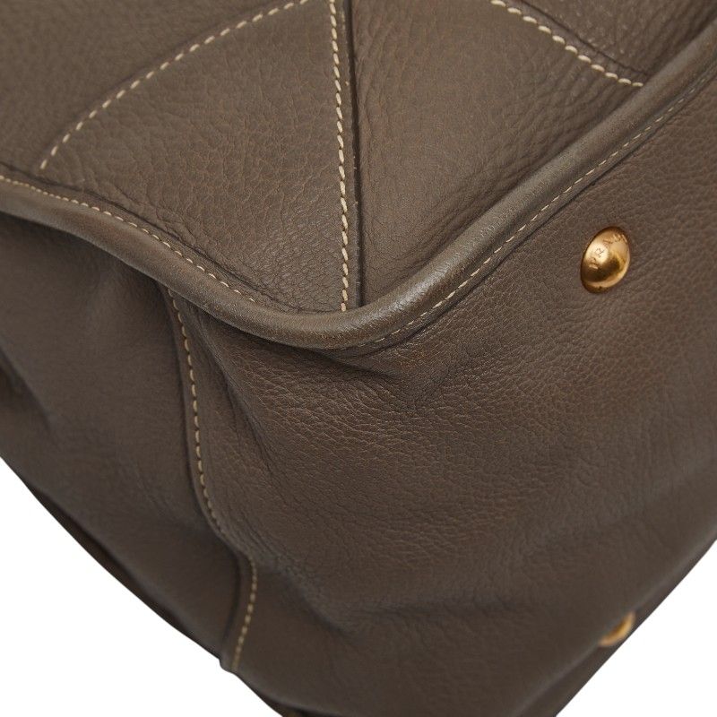 Prada Tote Grey Leather