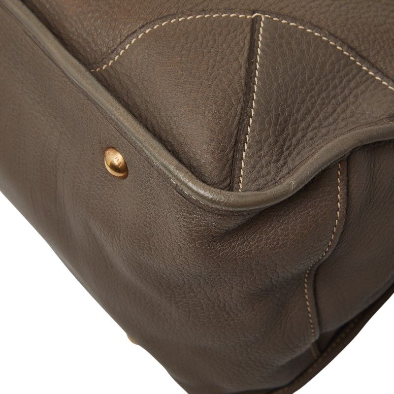 Prada Tote Grey Leather