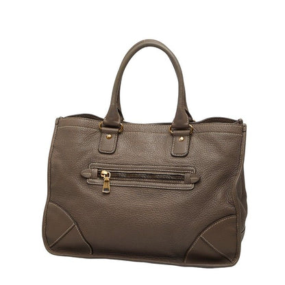 Prada Tote Grey Leather