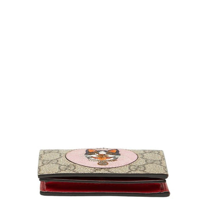 Gucci GG Supreme Bosco Bifold Wallet Compact Beige Multicolor