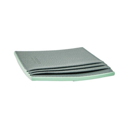 Bottega Veneta Maxi Intrench Card Case Light Green Leather