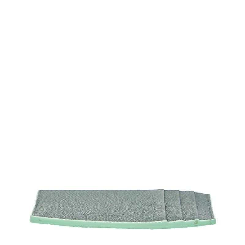 Bottega Veneta Maxi Intrench Card Case Light Green Leather