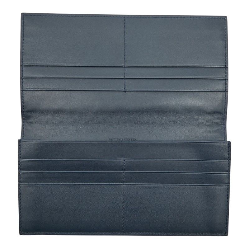 Bottega Veneta Intrecciato Navy Leather