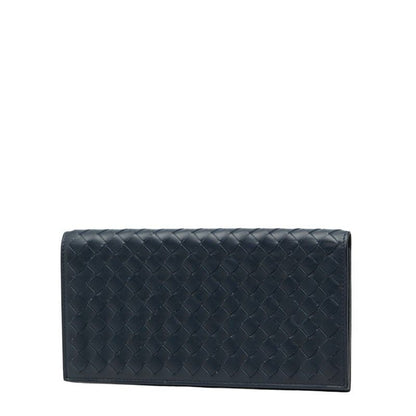 Bottega Veneta Intrecciato Navy Leather