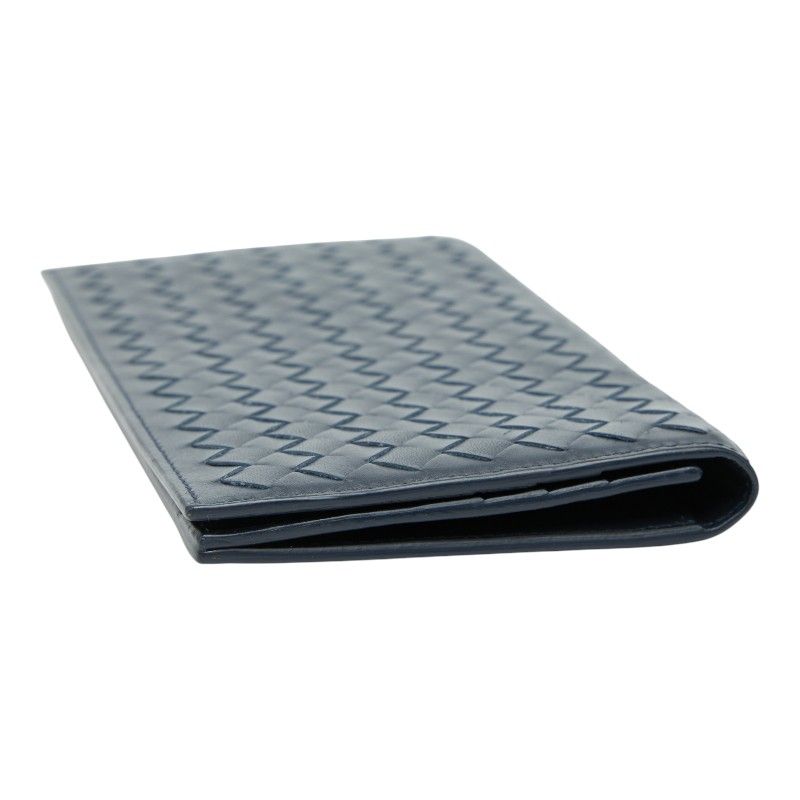 Bottega Veneta Intrecciato Navy Leather