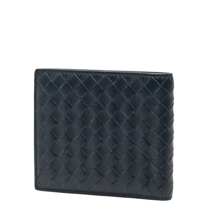 Bottega Veneta Intrecciato Navy Leather