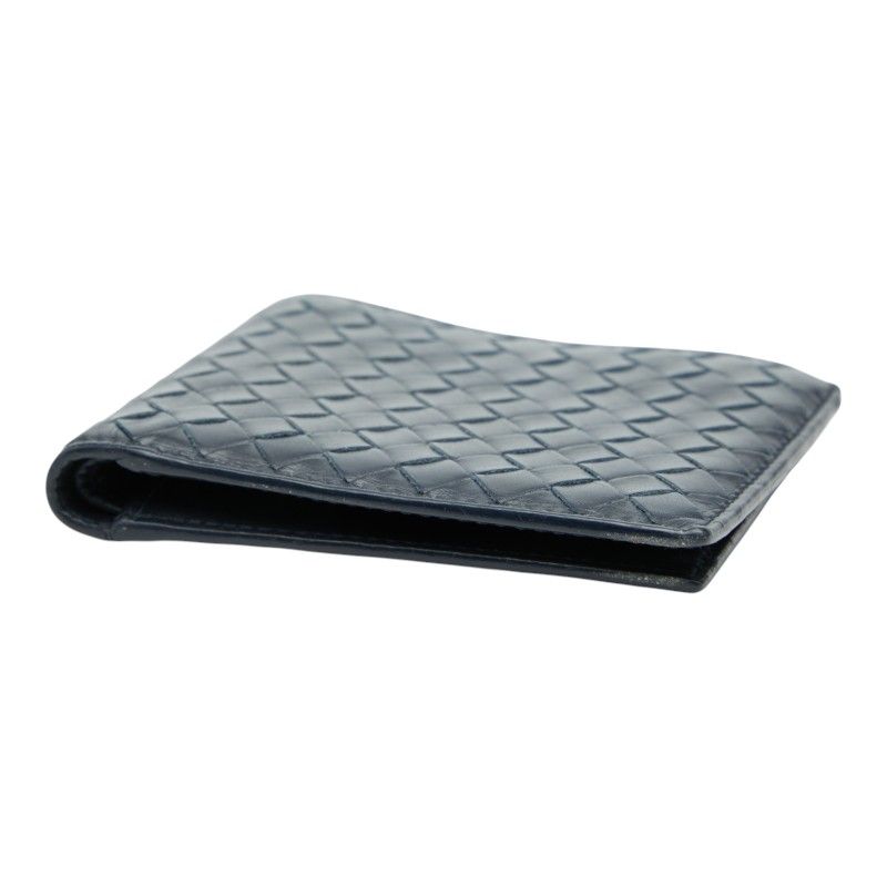 Bottega Veneta Intrecciato Navy Leather