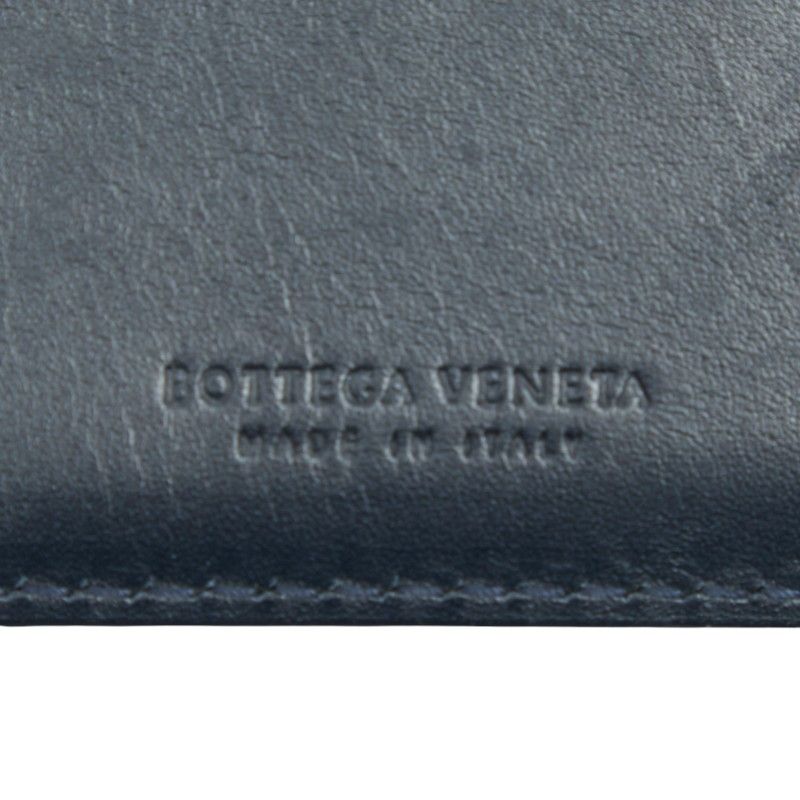 Bottega Veneta Intrecciato Navy Leather