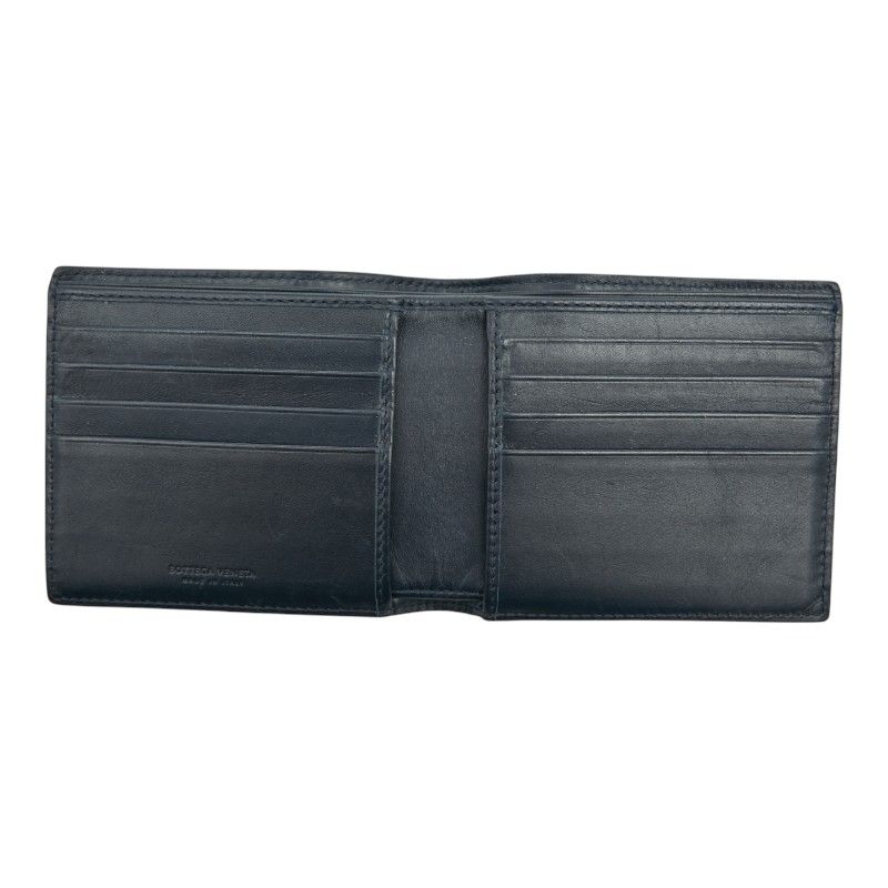 Bottega Veneta Intrecciato Navy Leather