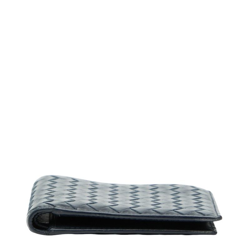 Bottega Veneta Intrecciato Navy Leather