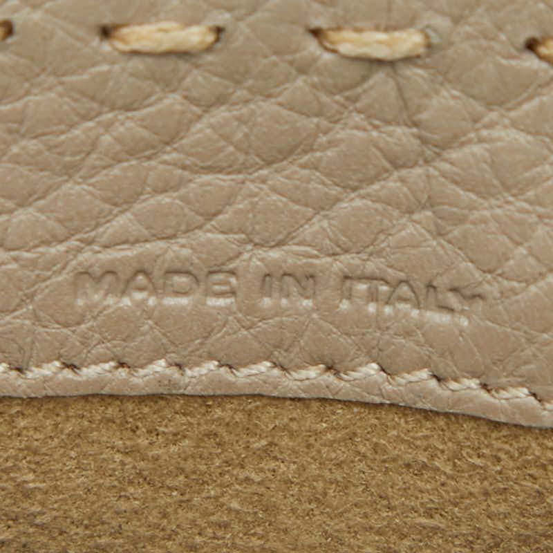 Fendi Selleria Coin Purse Gray Leather